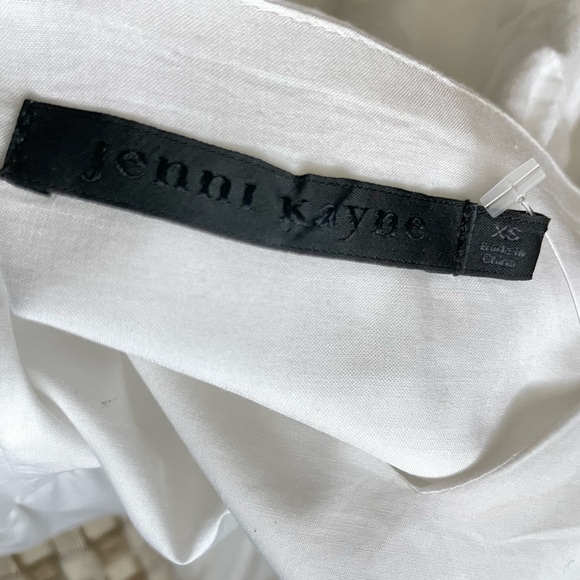 Jenni Kayne Cove Maxi Dress XS White Minimalist Cotton Pockets Cottage Beachy - Picture 7 of 7